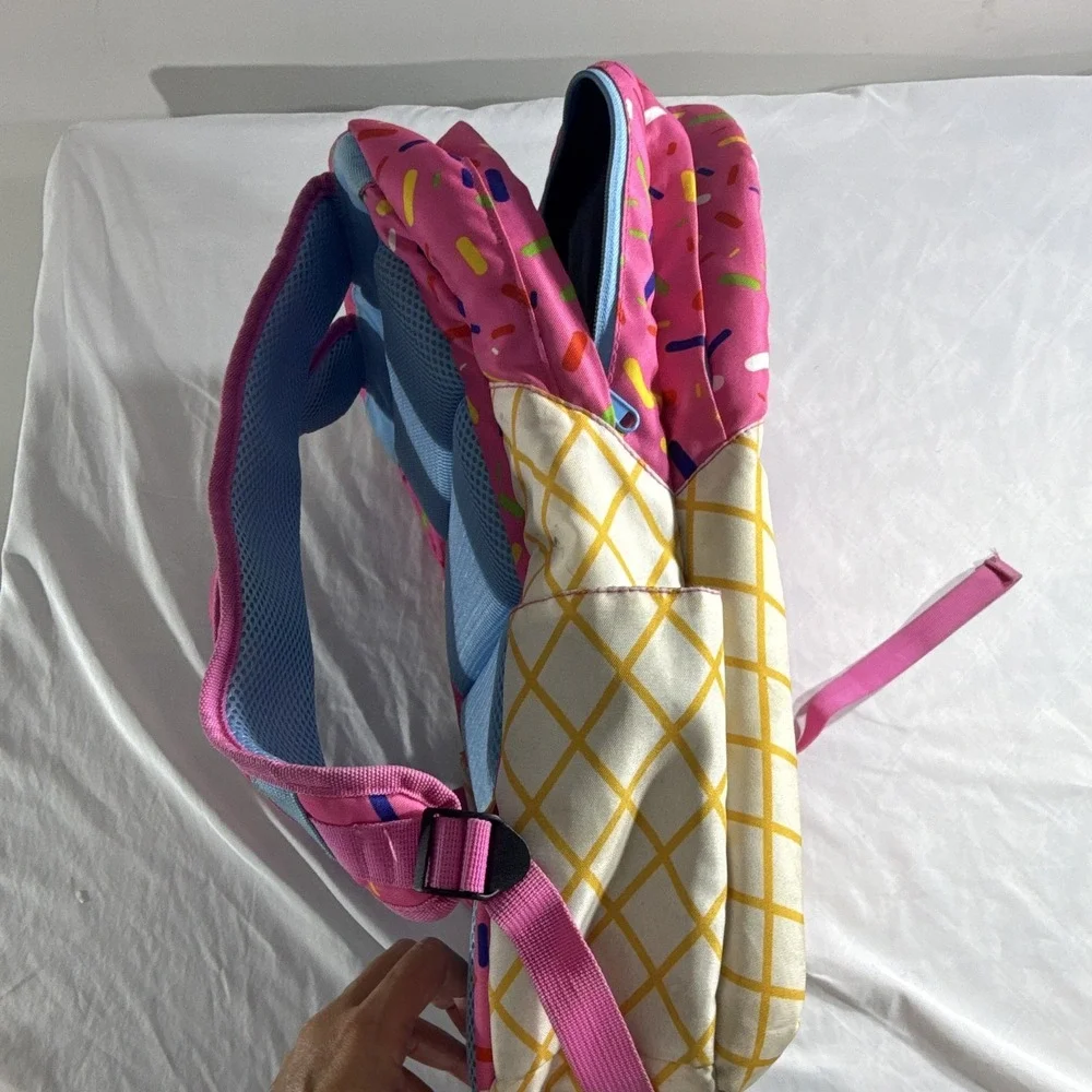 Baseball Lifestyle 101 Ice Cream Sprinkles Backpack Pink Kids School Bag BL101